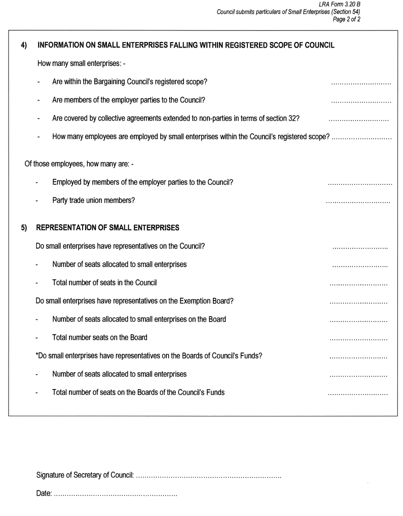 LRA Form 3.20B &nbsp;(Page 2)