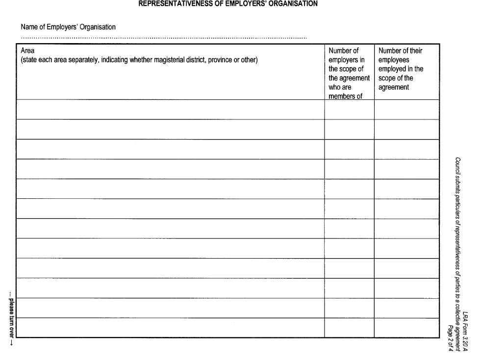 LRA Form 3.20A &nbsp;(Page 2)