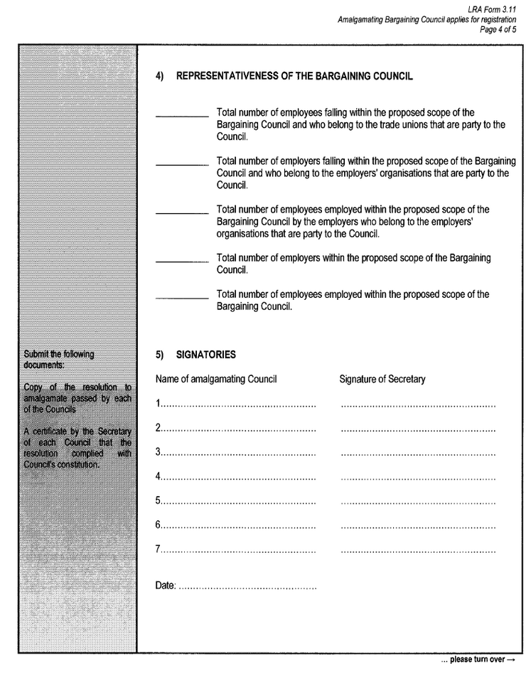 LRA Form 3.11 (page &nbsp;4)