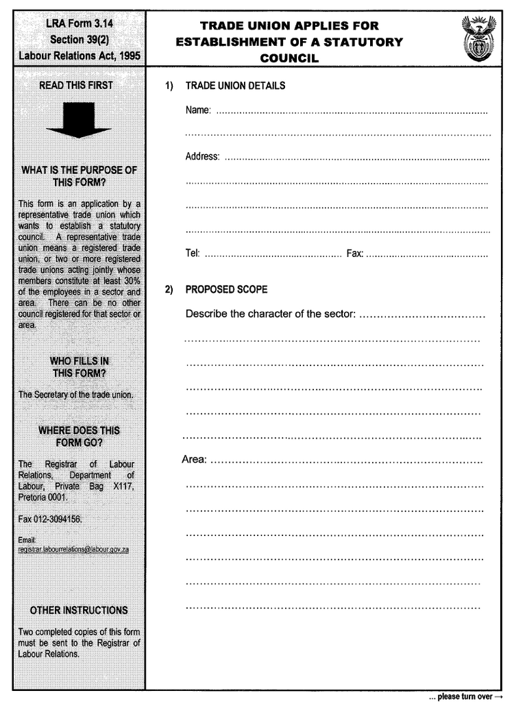 LRA Form 3.14 (Page &nbsp;1)